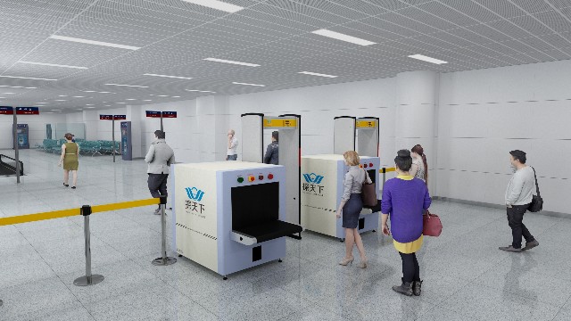 探天下車站安檢門助力海門汽車站“機器換人”
